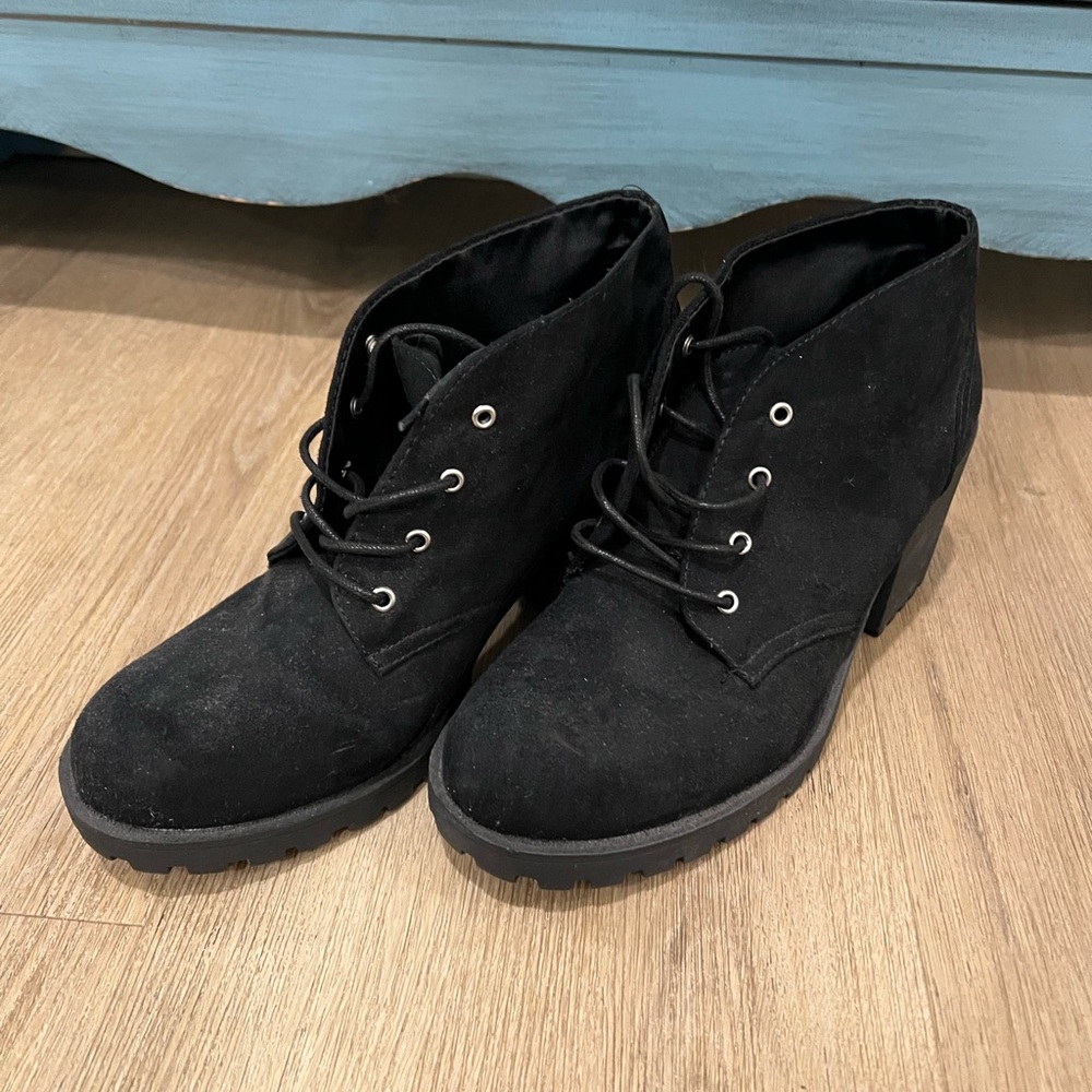 American Rag Black Lace Up Boots